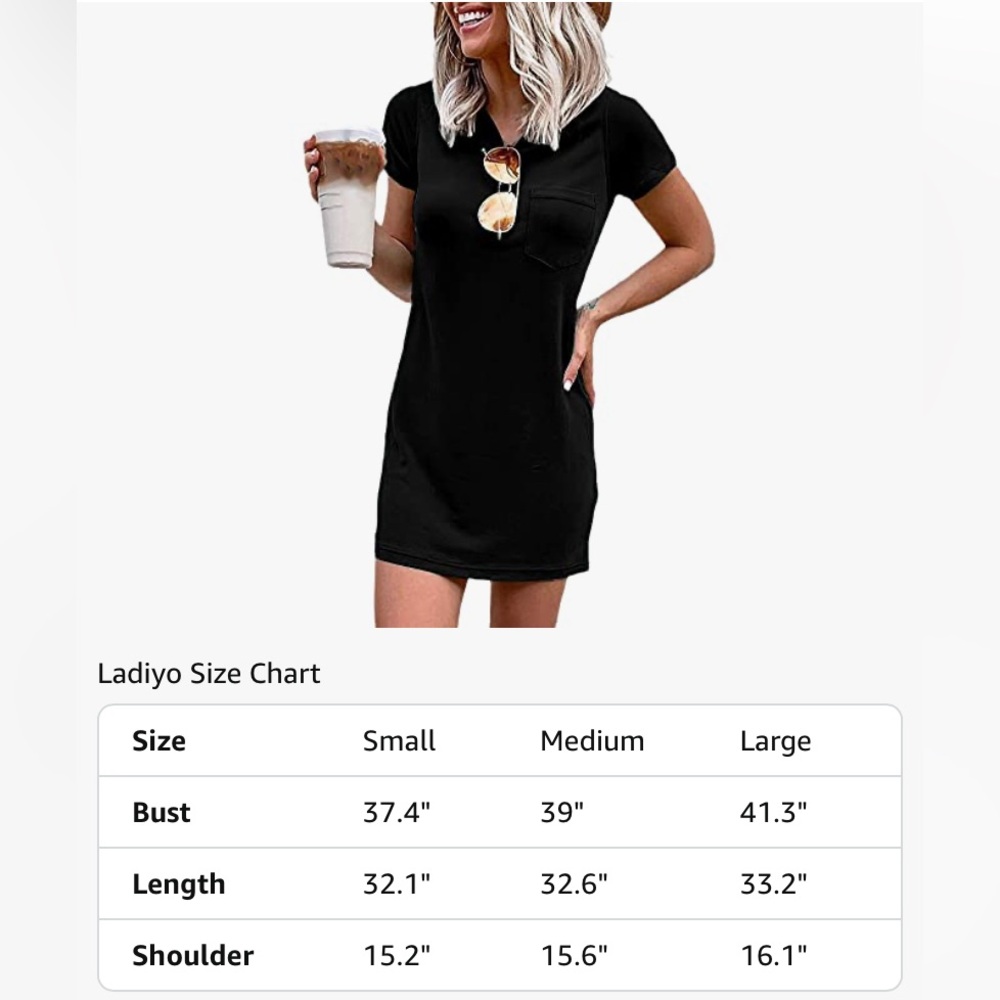 Black Casual T-Shirt Dress